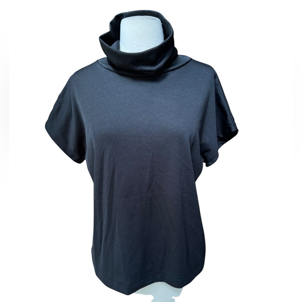 Deadstock 1960s/Early 70s Donnkenny, Made in‎ Japan, Cowl Neck Poly Blouse